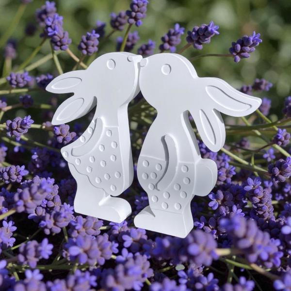 Hasenmädchen Hasenjunge Frühlingsdeko Hasenpaar Osterdeko aus Raysin - Artikel-Nr. 1100069